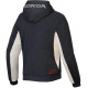 Bunda CHROME V3 SPORT HOODIE HONDA kolekce, ALPINESTARS (tmavě šedá/krémová/červená) 2025