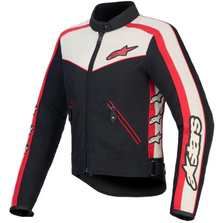 Bunda STELLA T-DYNO WATER RESISTANT, ALPINESTARS, dámská (černá/béžová/červená) 2025