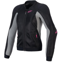 Bunda STELLA TROOP-AIR, ALPINESTARS, dámská (černá/šedá/růžová fluo) 2026