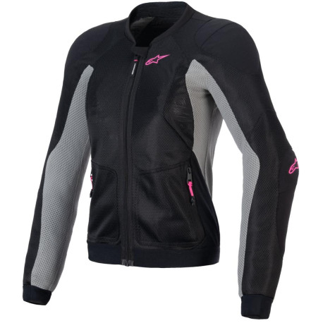 Bunda STELLA TROOP-AIR, ALPINESTARS, dámská (černá/šedá/růžová fluo) 2025