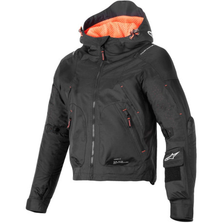 Bunda MOLLY AIR, ALPINESTARS, dámská (černá/korálová fluo) 2025