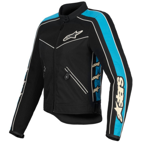 Bunda STELLA T-DYNO AIR, ALPINESTARS, dámská (černá/světle modrá/béžová) 2025