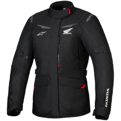 Bunda STELLA ST-1 WATERPROOF HONDA kolekce, ALPINESTARS, dámská (černá/červená) 2026