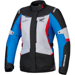 Bunda STELLA ST-1 WATERPROOF HONDA kolekce, ALPINESTARS, dámská (šedá/modrá/černá/červená) 2025