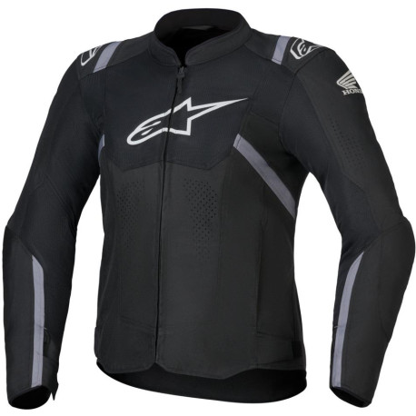 Bunda STELLA T-SPS AIR V2 HONDA kolekce, ALPINESTARS, dámská (černá/šedá/bílá) 2025