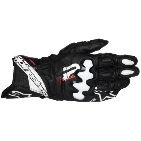 Rukavice GP PLUS R V3, ALPINESTARS (černá/bílá) 2025