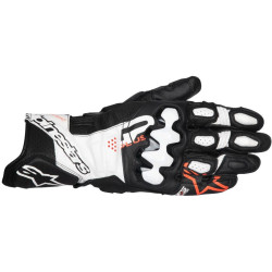 Rukavice GP PLUS R V3, ALPINESTARS (černá/bílá/červená fluo) 2026
