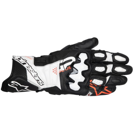 Rukavice GP PLUS R V3, ALPINESTARS (černá/bílá/červená fluo) 2025