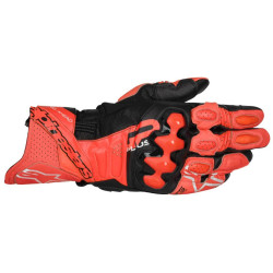 Rukavice GP PLUS R V3, ALPINESTARS (červená/červená fluo/černá) 2025