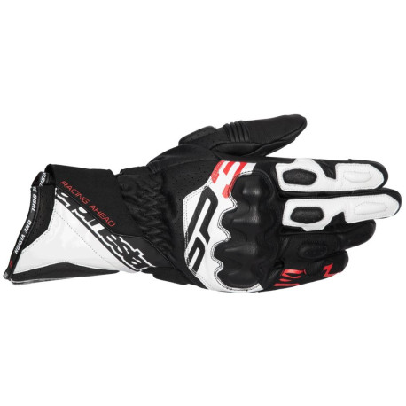 Rukavice SP-3, ALPINESTARS (černá/bílá/červená fluo) 2025