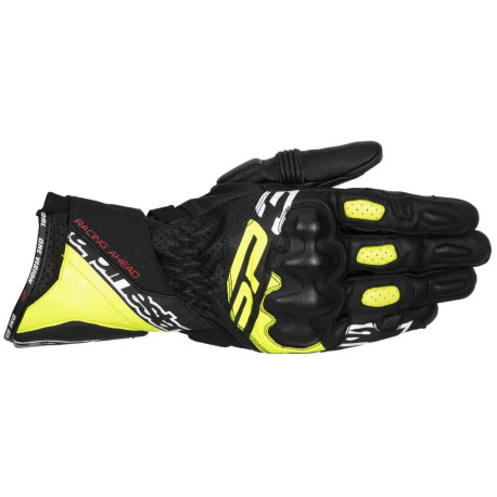 Rukavice SP-3, ALPINESTARS (černá/žlutá fluo/bílá) 2025