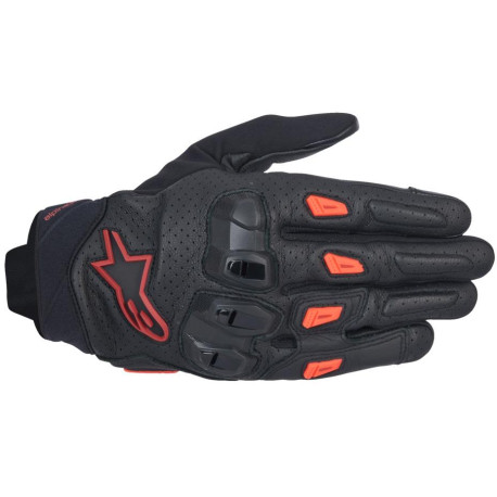 Rukavice SP X 7, ALPINESTARS (černá/tmavě červená/červená) 2025