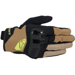 Rukavice CHROME V2, ALPINESTARS (tmavá khaki/černá/žlutá) 2026