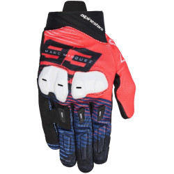 Rukavice SP X 1 MM93 kolekce, ALPINESTARS (červená fluo/modrá/černá/bílá) 2025