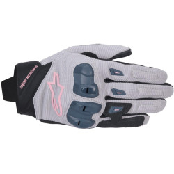 Rukavice STELLA SP X 1, ALPINESTARS, dámské (šedá/černá/tmavě šedá/růžová) 2026