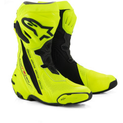 Boty SUPERTECH R VENTED, ALPINESTARS (žlutá fluo/černá, perforovaná obšívka) 2025
