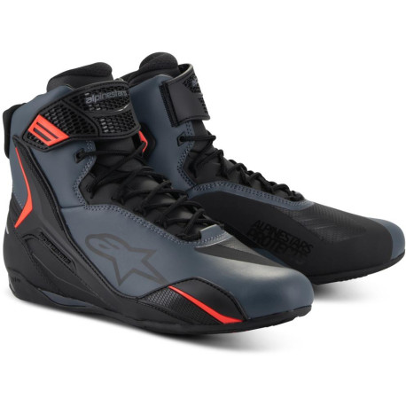 Boty FASTER-4, ALPINESTARS (černá/šedá/červená fluo) 2025