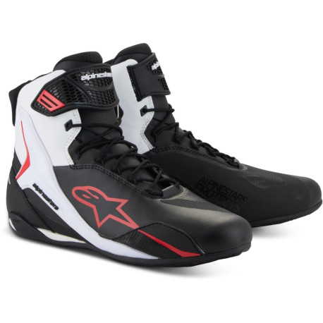 Boty FASTER-4, ALPINESTARS (černá/bílá/červená) 2025
