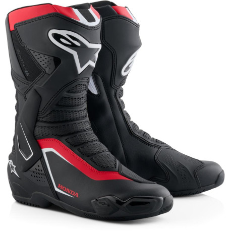 Boty SMX-6 V3 HONDA kolekce, ALPINESTARS (černá/červená/bílá) 2025