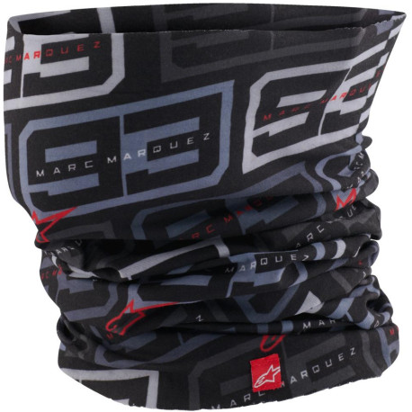 Nákrčník MM93 kolekce, ALPINESTARS (černá/bílá/šedá/červená) 2025