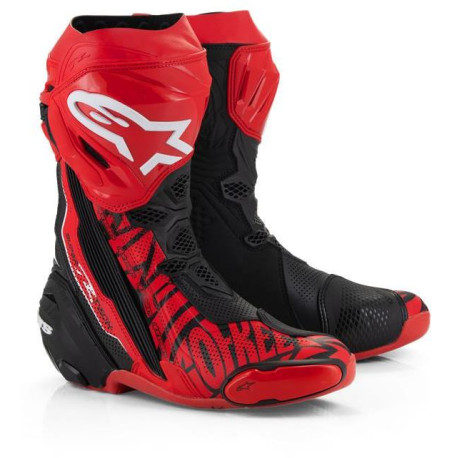Boty SUPERTECH R VENTED limitovaná edice FRANCESCO BAGNAIA, ALPINESTARS (červená/černá) 2025