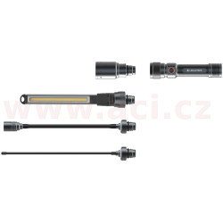 LED LENSER WORKERS FRIEND - ruční svítilna pracovní se 4 vyměnnými hlavicemi, dobíjecí, záruka 7 let