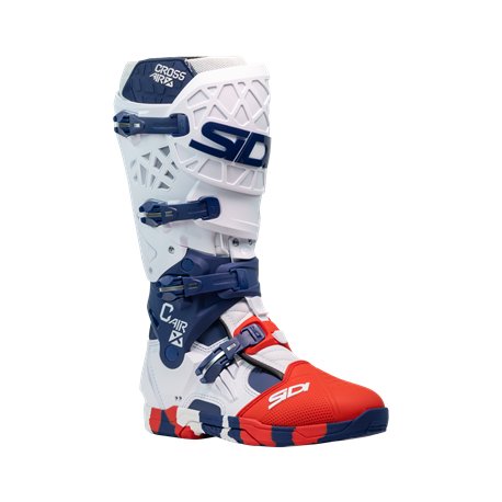 Moto boty SIDI Crossair X bílé / modré / červené