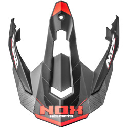Kšilt pro přilby N312 VAPOR, NOX (černá matná, červená)