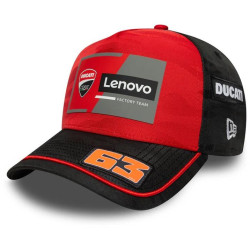 Kšiltovka TEAM DUCATI Lenovo Bagnaia 63 (černá, červená)