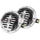 Klakson chromový 12V, 110 dB, 125 mm, sada 2 ks