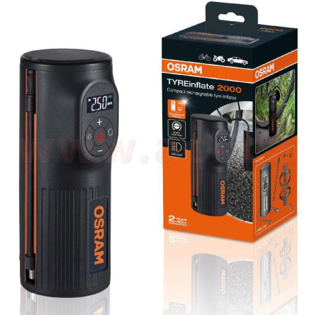 OSRAM TYREinflate 2000 kompaktní dobíjecí kompresor