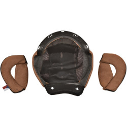 Lícnice a klobouk pro přilby Oxygen 2.0, CASSIDA (černá/hnědá)