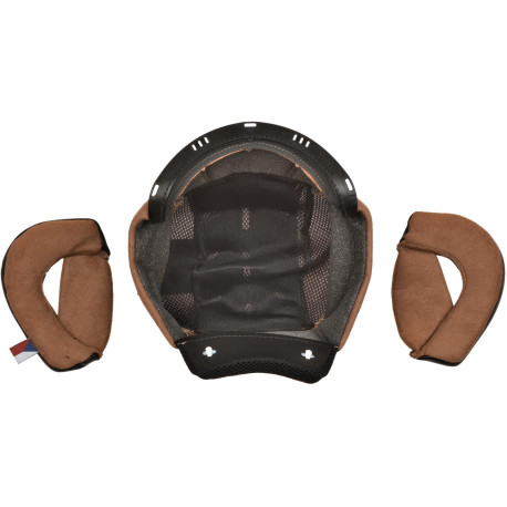 Lícnice a klobouk pro přilby Oxygen 2.0, CASSIDA (černá/hnědá)