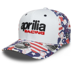 Kšiltovka APRILIA RACING USA (bílá,modrá,červená)