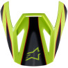 Kšilt pro přilby S-M3 FRAY, ALPINESTARS, dětská (červená/žlutá fluo/černá)