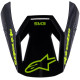 Kšilt pro přilby S-M3 RADIUM, ALPINESTARS, dětská (žlutá fluo/černá/modrá)