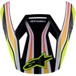Kšilt pro přilby S-M3 WURX, ALPINESTARS, dětská (modrá/červená/bílá)