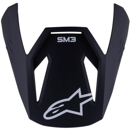 Kšilt pro přilby S-M3 SOLID, ALPINESTARS, dětská (černá mat)