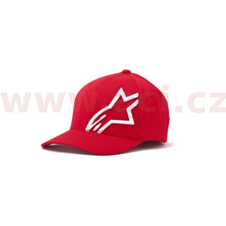 Kšiltovka CORP SHIFT 2, ALPINESTARS (červená/bílá)