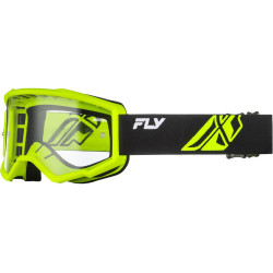 Brýle FOCUS, FLY RACING - USA (černé/Hi-vis - čiré plexi)