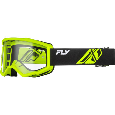 Brýle FOCUS, FLY RACING - USA (černé/Hi-vis - čiré plexi)