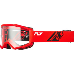 Brýle FOCUS, FLY RACING - USA dětské (červené/černé - číré plexi)