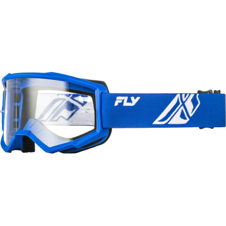 Brýle FOCUS, FLY RACING - USA dětské (modré/bílé - čiré plexi)