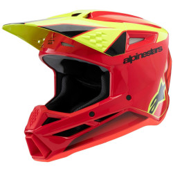 Přilba S-M3 FRAY, ALPINESTARS (červená/žlutá fluo/černá) 2026
