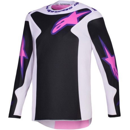 Dres FLUID GRID, ALPINESTARS (černá/světle šedá/fialová) 2026