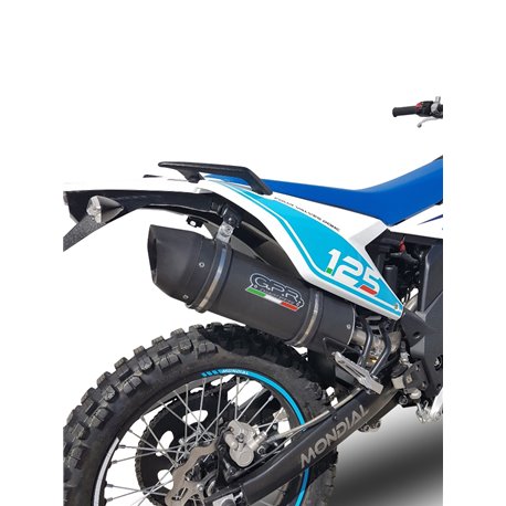 Moto výfuk GPR Malaguti XTM 125 Enduro 2021 - 2023 Furore Nero