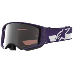 Brýle SUPERTECH VISION HUNTA96 XXV, ALPINESTARS (fialová/bílá, zrcadlové stříbrné plexi) 2026