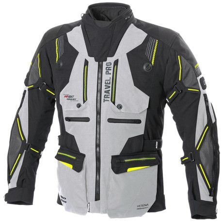 Moto bunda Buse Travel Pro černá / světle šedá