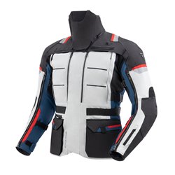 Moto bunda Rebelhorn Cubby V modrá/šedá/červená - VÝPRODEJ