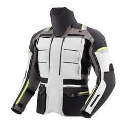 Moto bunda Rebelhorn Cubby V černá/šedá/žlutá - VÝPRODEJ